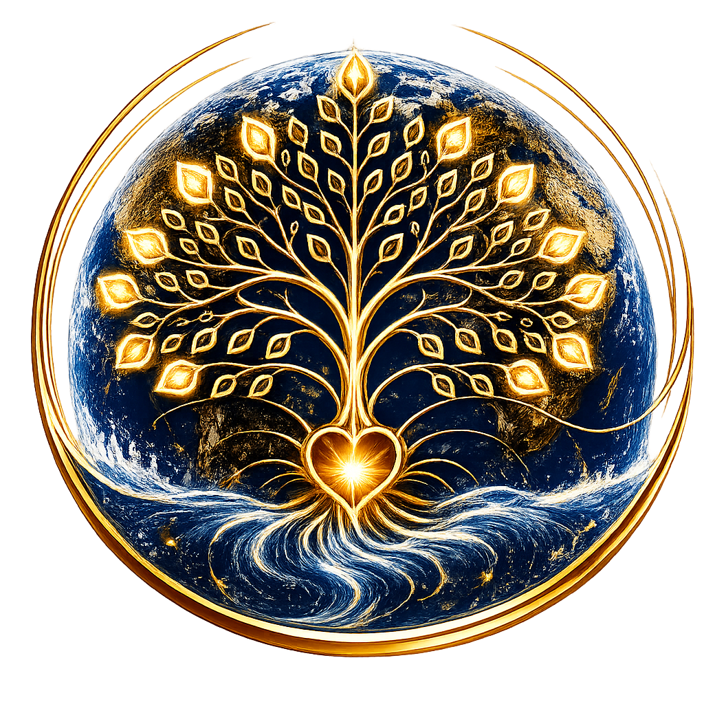 Streams of Grace Collective tree, heart and flowing water symbol