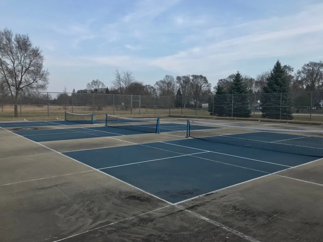 Woodall Neighborhood Park pickleball courts in Metro Detroit