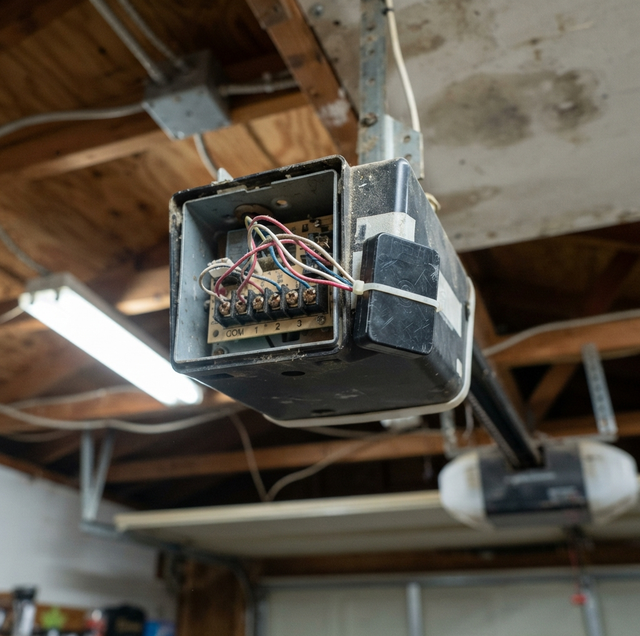 Arnold on a gate battery backup systems job in the Fort Worth area