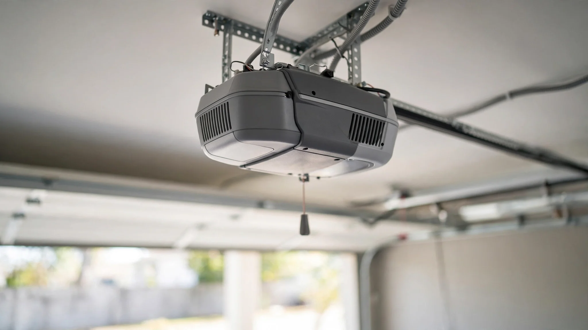 Arnold on a garage door opener replacement job in the Fort Worth area