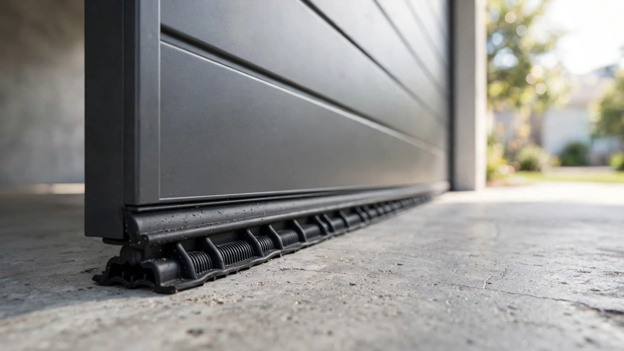 Arnold on a garage door weather stripping job in the Fort Worth area