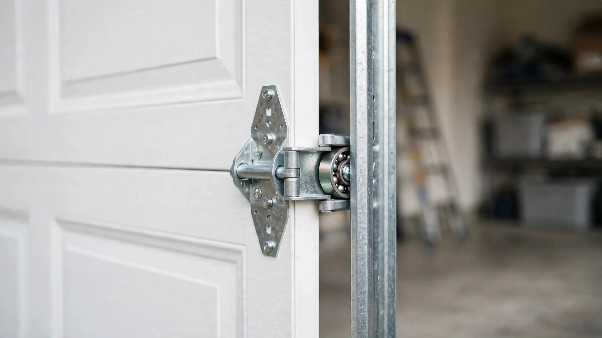 Arnold on a garage door hinge replacement job in the Fort Worth area