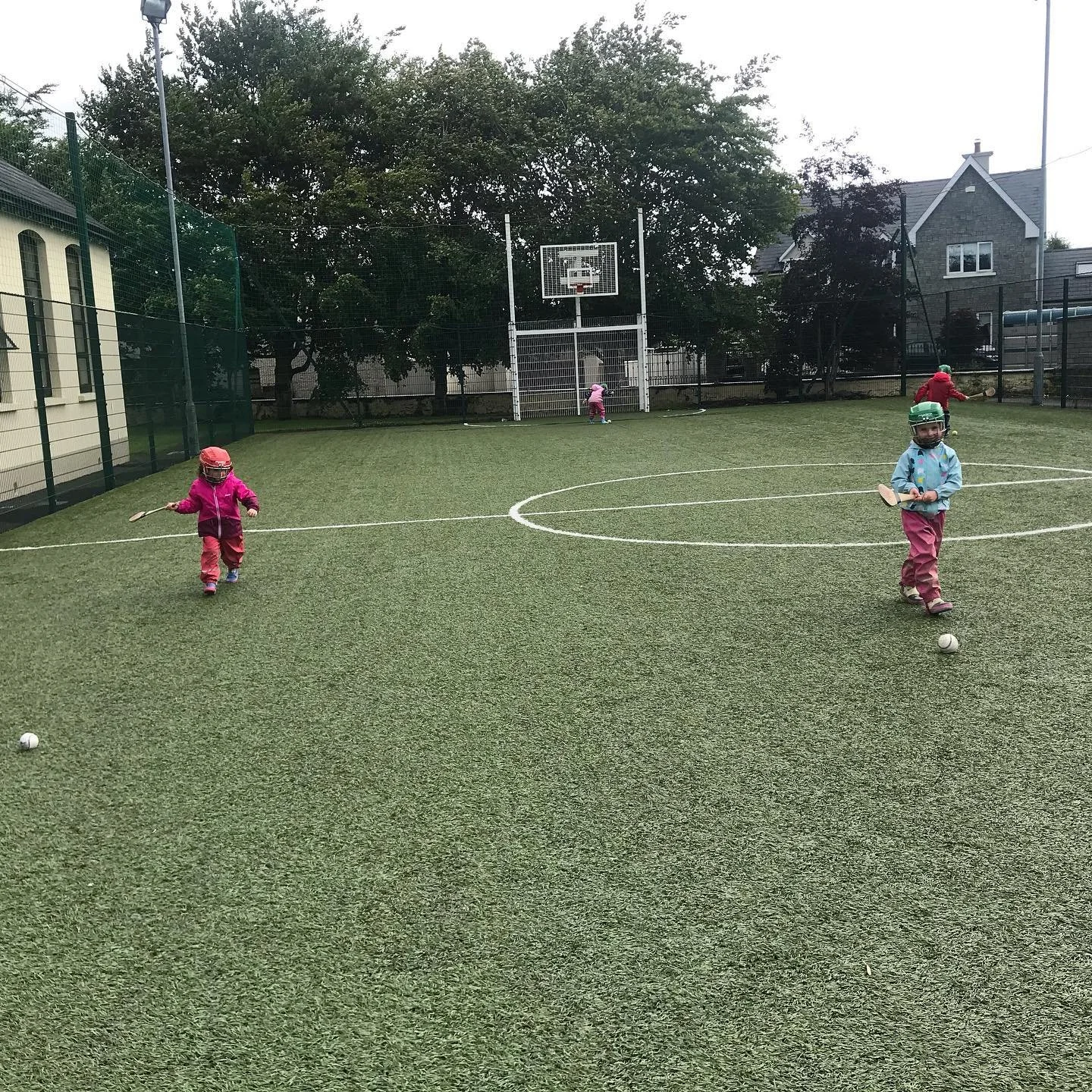 Children on the sports court
