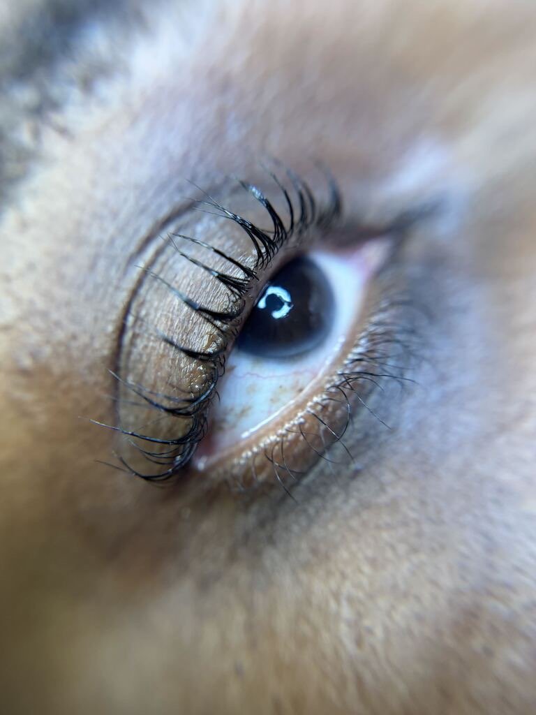 After lash lift and tint at EAE