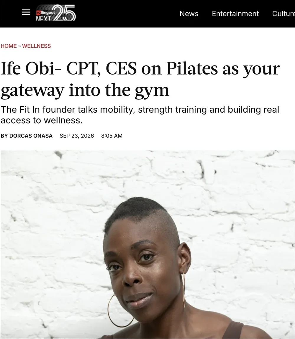Ife Obi, CPT, CES on Pilates as your gateway into the gym