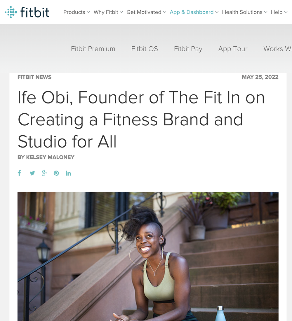 Ife Obi, founder of The Fit In, on creating a fitness brand and studio for all