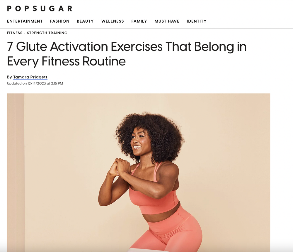 Glute activation exercises