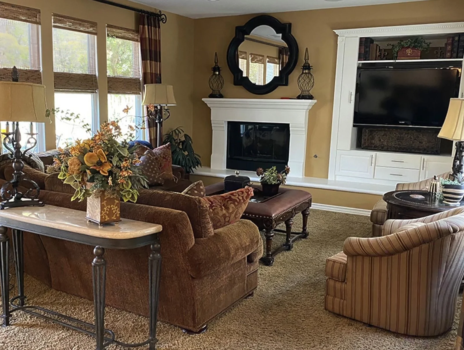 Living room before staging