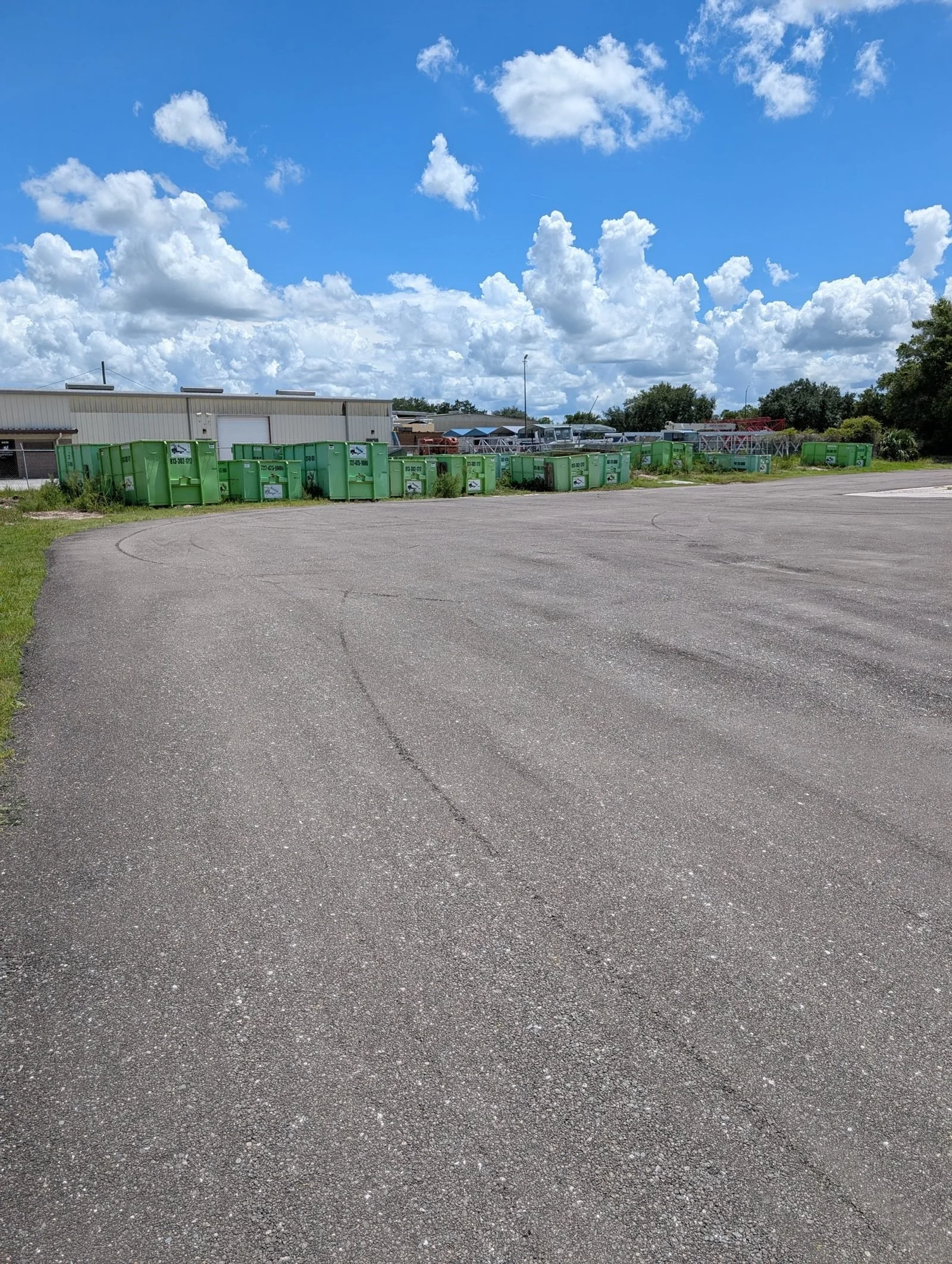 Polk Services LLC service area — 20-mile radius from Lakeland, FL, covering all of Polk County.