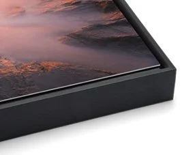 Black modern float frame