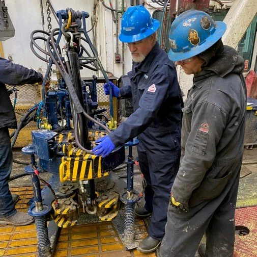 Power Tong training used as an example of observed hands-on competency assessment