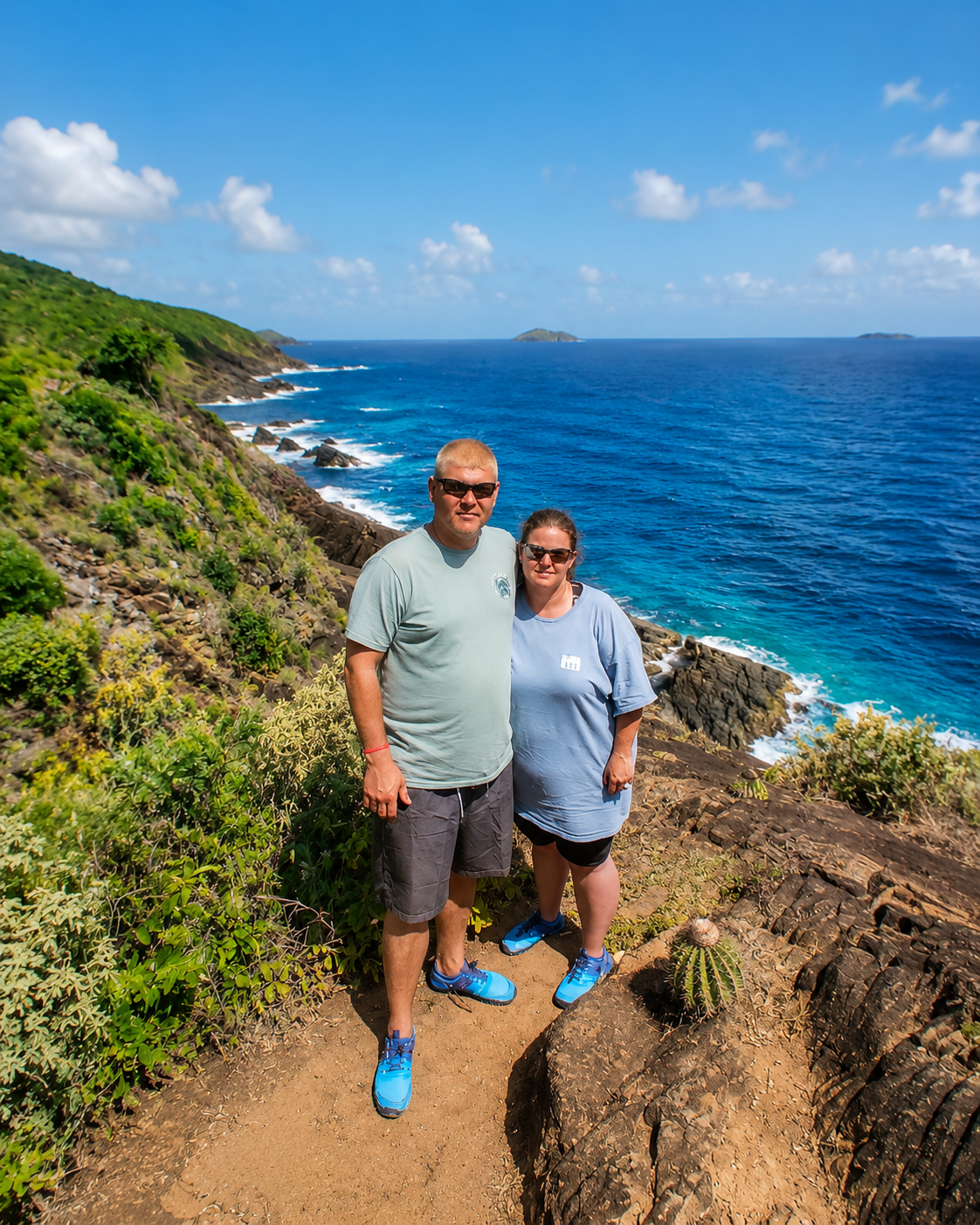 Amber enjoying St. Thomas, U.S. Virgin Islands