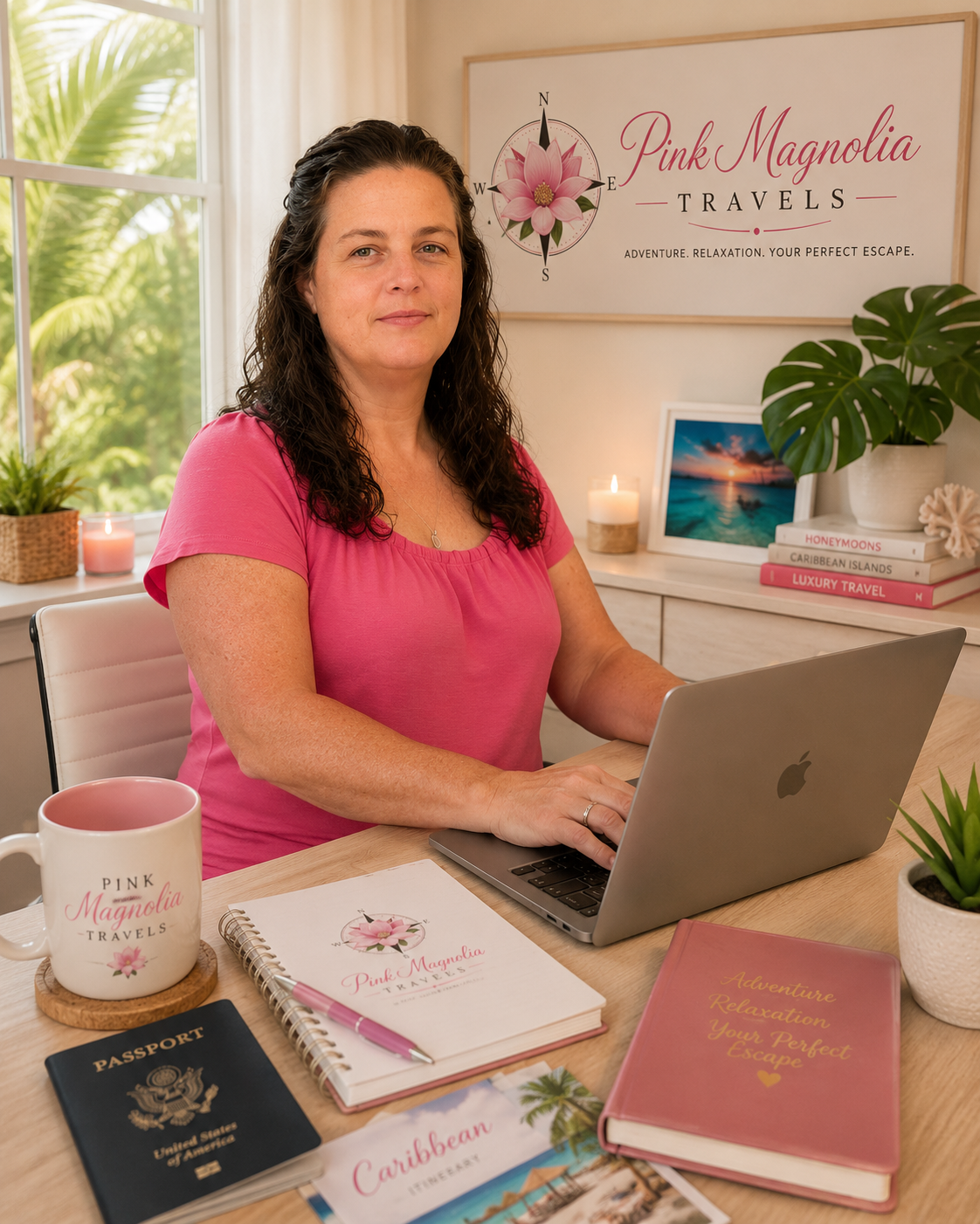 Amber Hill, owner of Pink Magnolia Travels