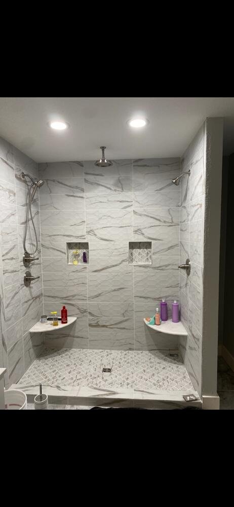Custom tile shower remodel