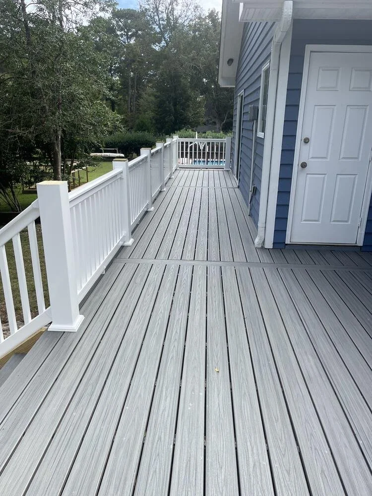 Finished composite deck