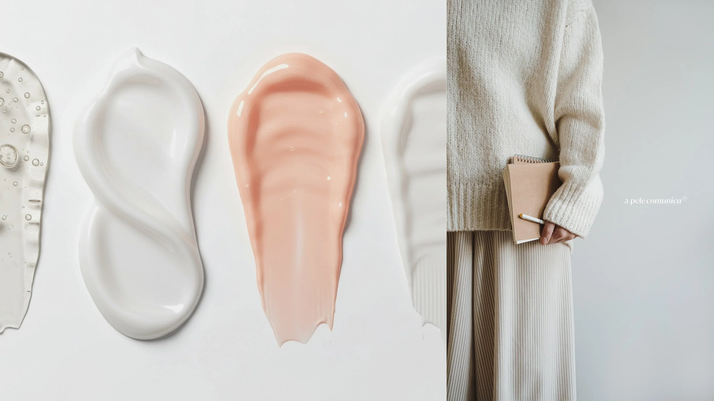 A Pele Comunica, texture swatches and founder detail