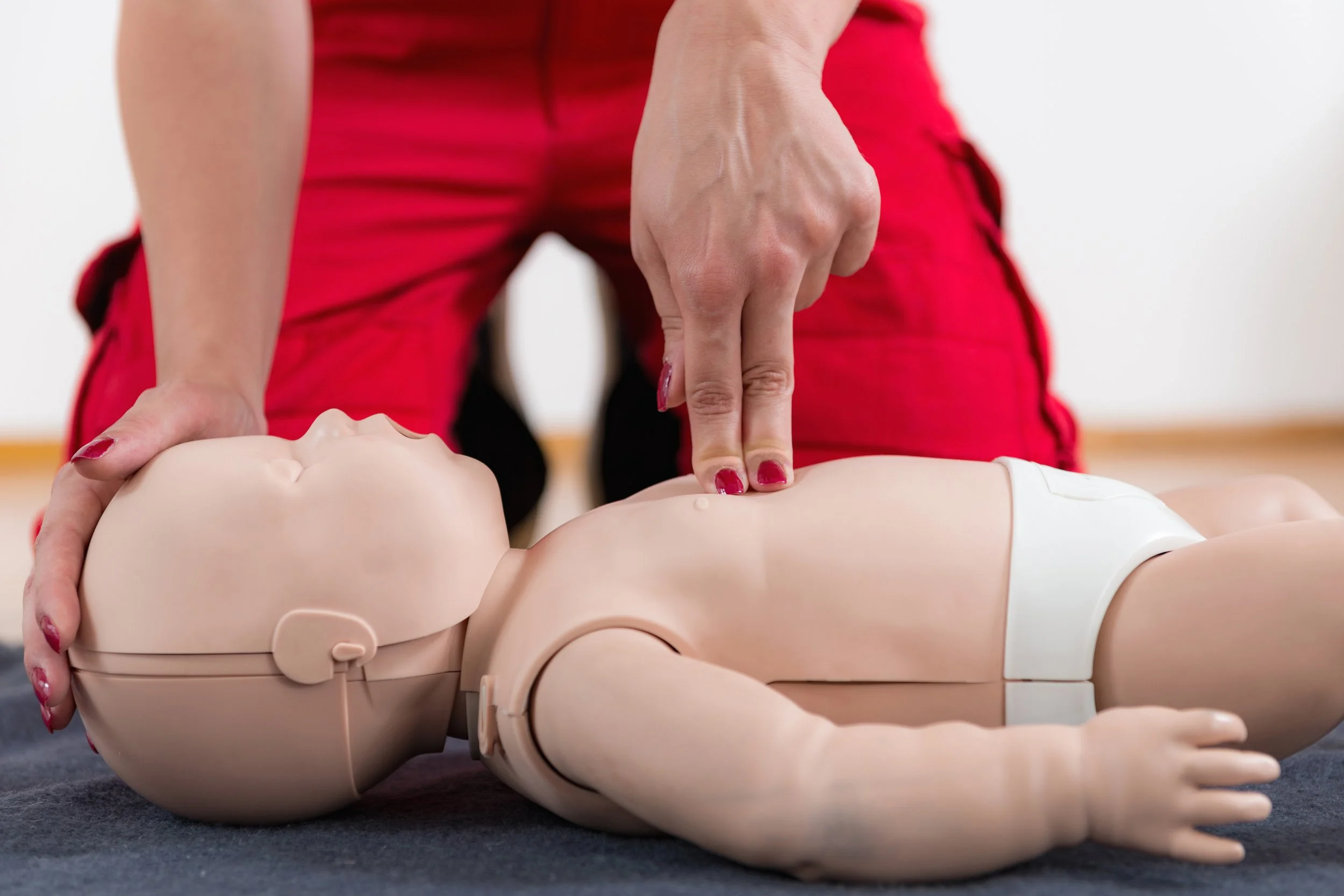 Hands-on pediatric CPR AED and first aid certification training