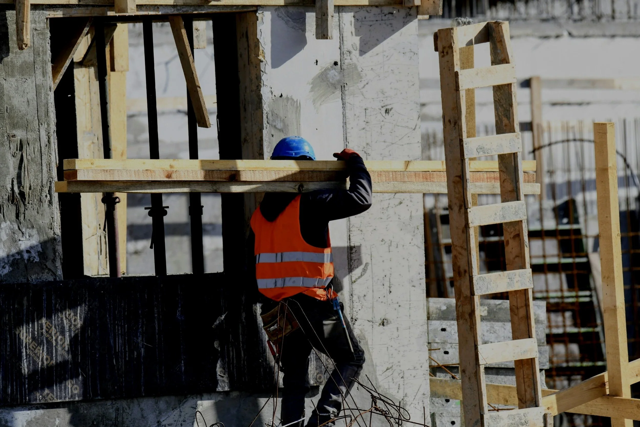 Construction heavy equipment and job site struck-by safety hazards