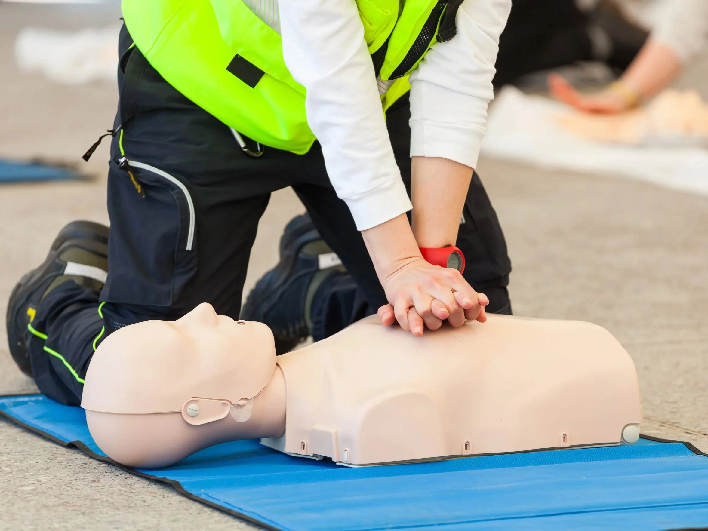 Workplace safety CPR and First Aid training session