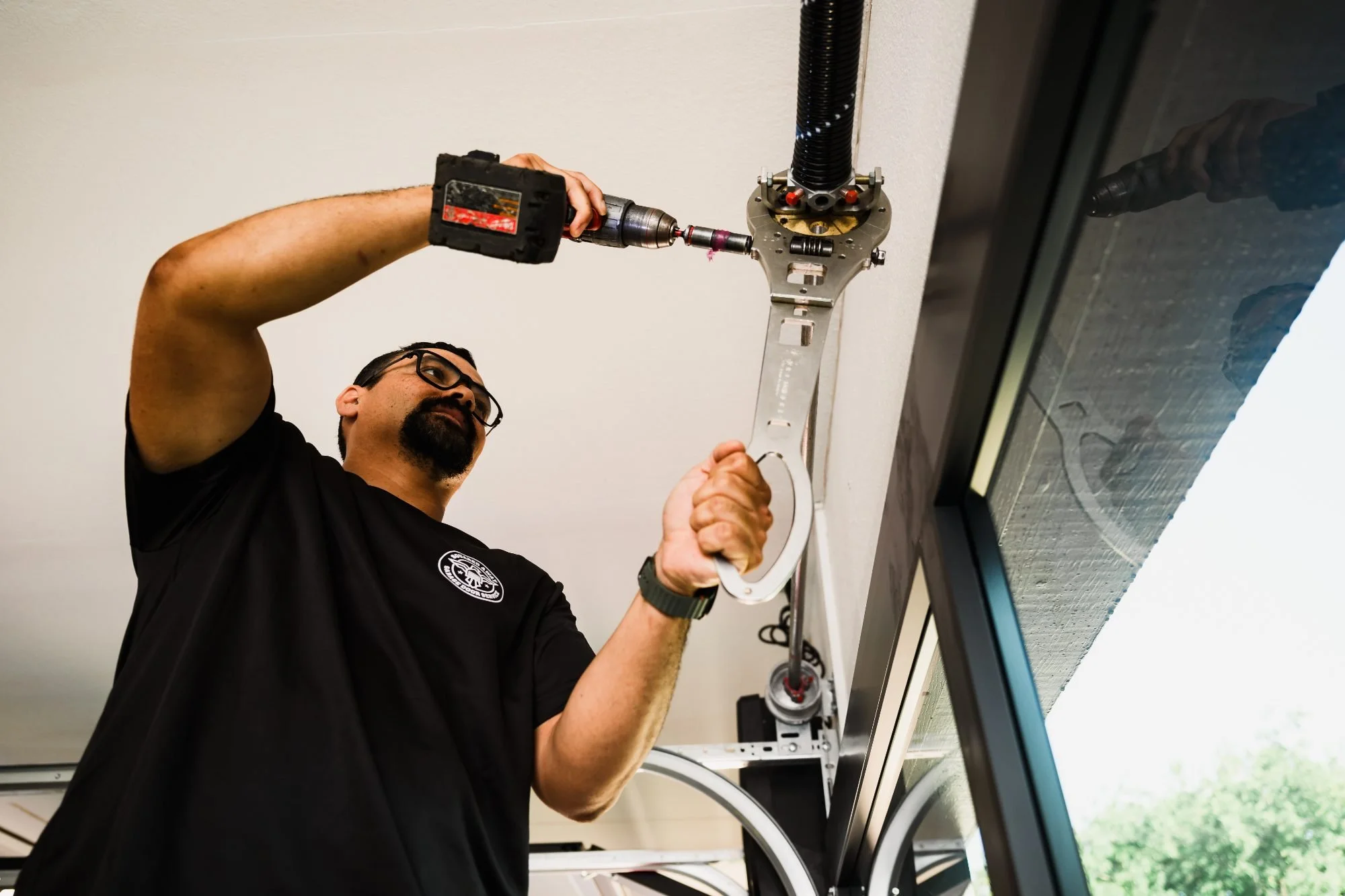Garage door spring replacement by Squared Away in Cedar Park, TX