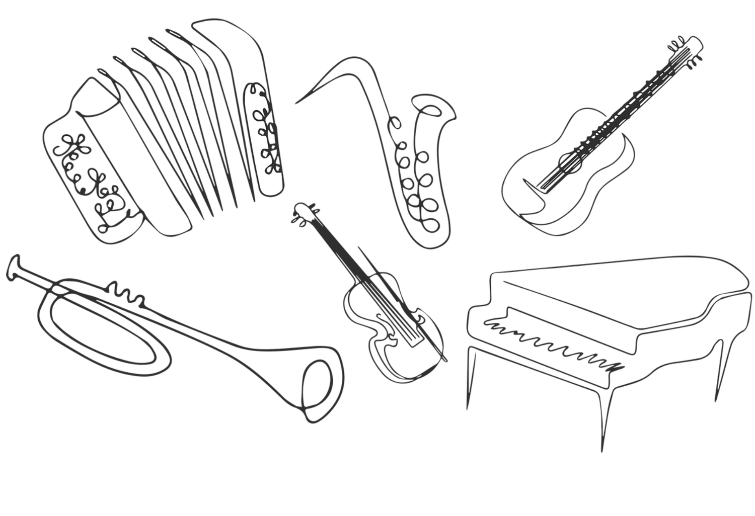 Moltamerda instruments line art