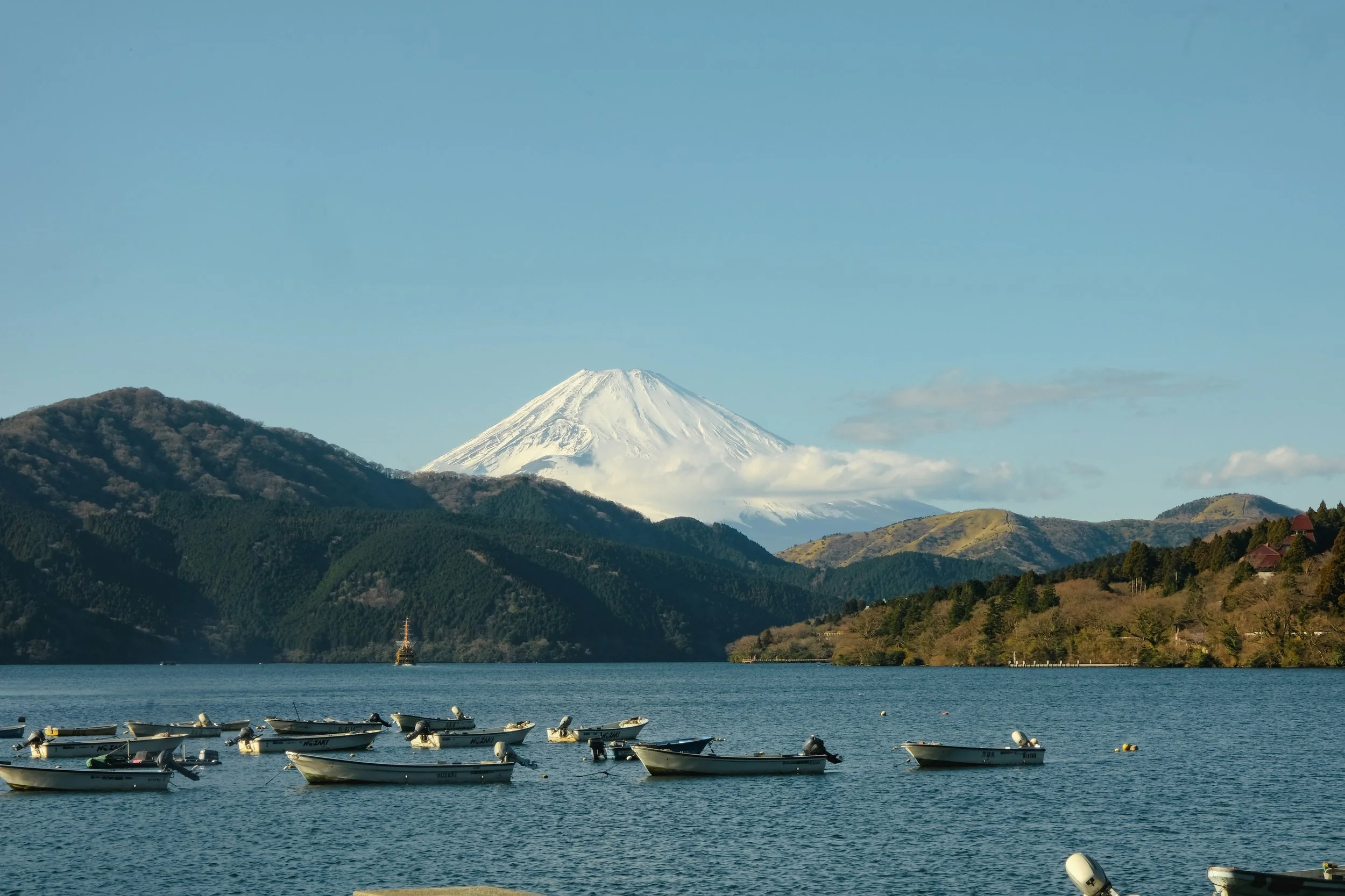 Mount Fuji above Lake Ashi