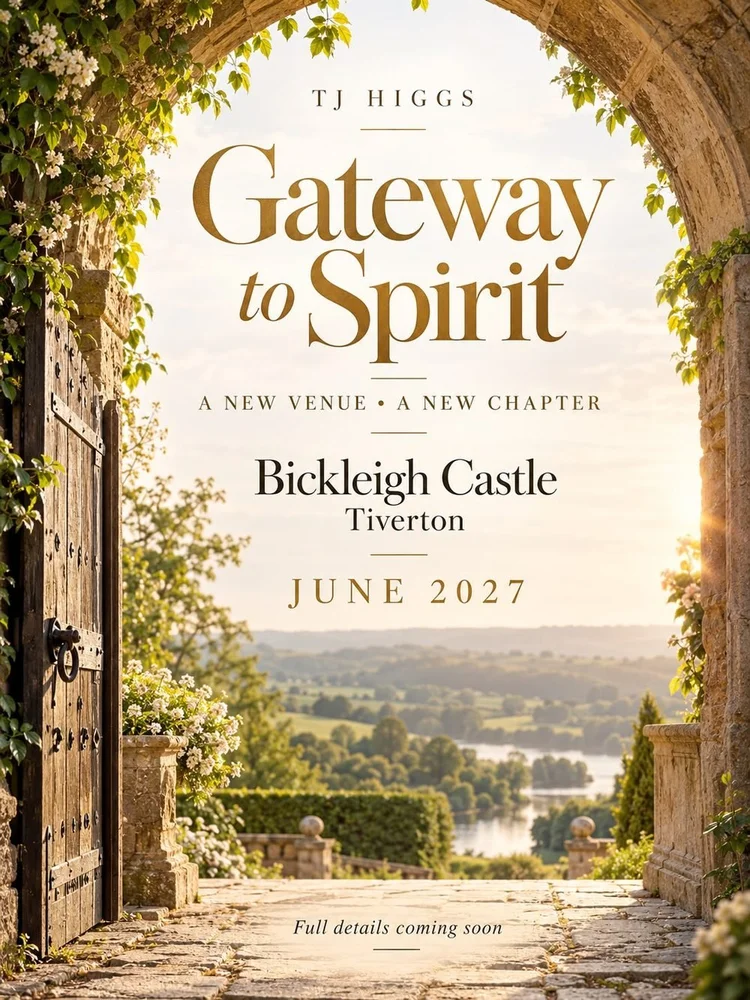 Gateway to Spirit, a new venue, Bickleigh Castle, Tiverton, June 2027, full details coming soon