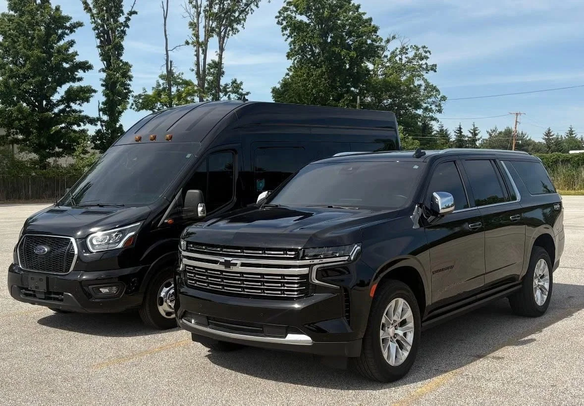 Granville Concierge private transportation vehicles serving guests of the Buxton Inn in Granville, Ohio.