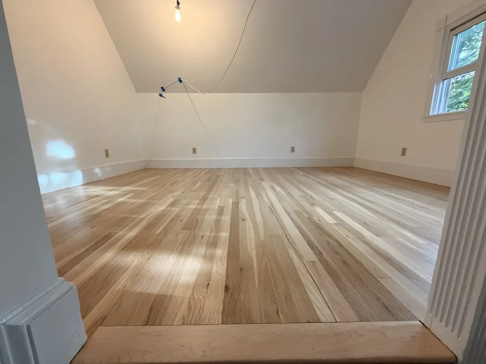 The same Cambridge room after refinishing with Bona NaturalSeal and AquaSeal GreenStar