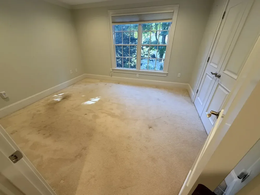 Window bedroom before the Wellesley flooring project