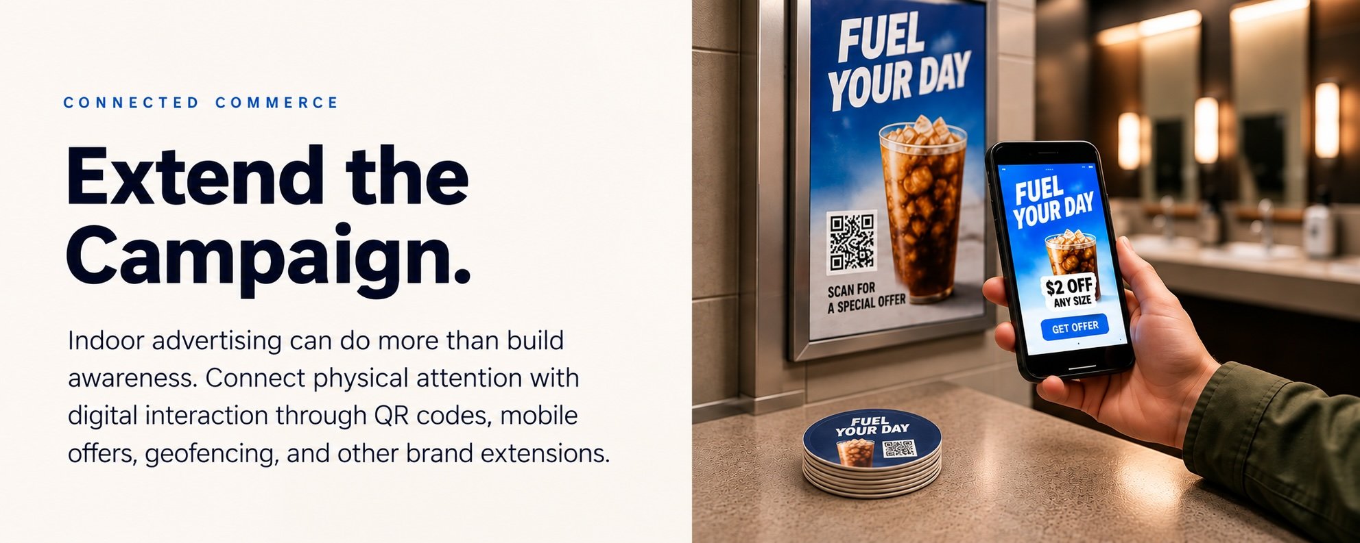 Brand Marketing Extensions, digital interaction, geofencing, qr codes, mobile offers