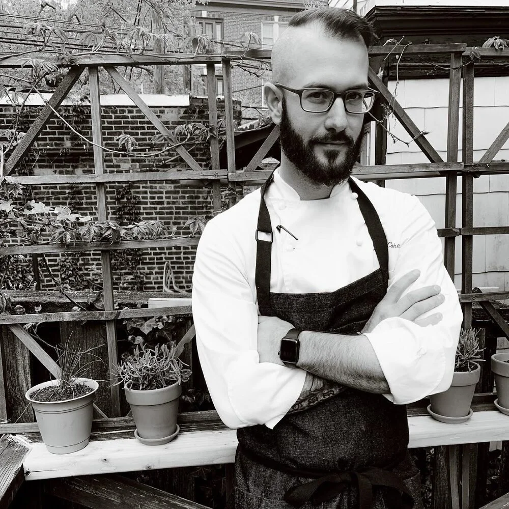 Daniel Cohen in his chef whites, before Dark Ember Creations