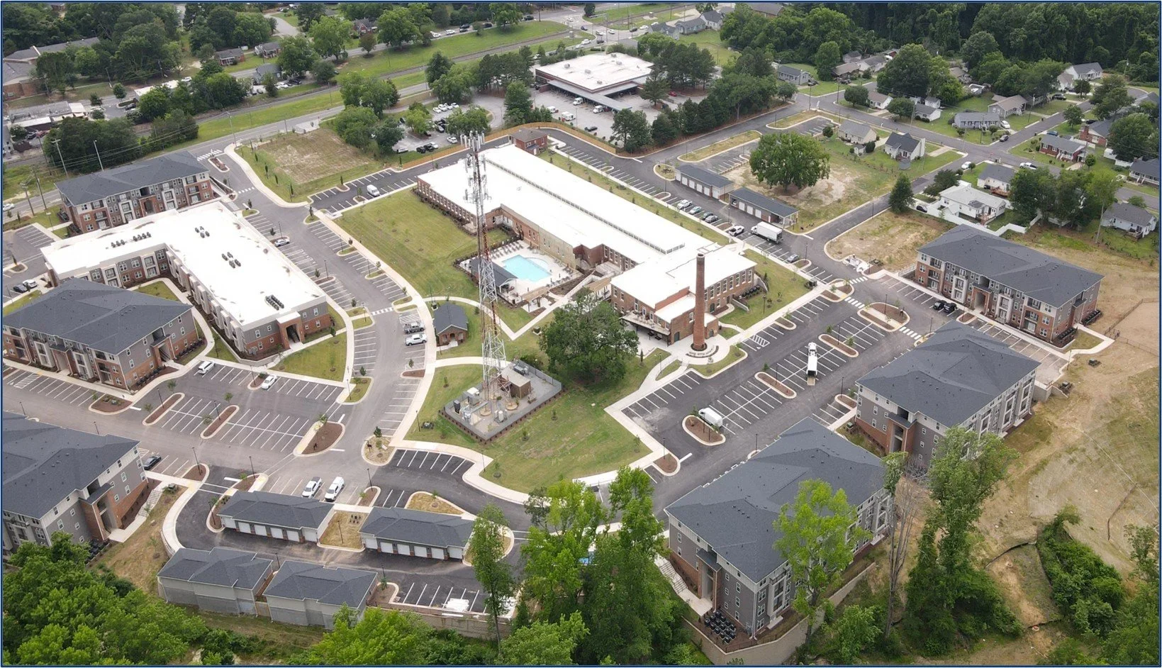 Spinning Mill Lofts aerial