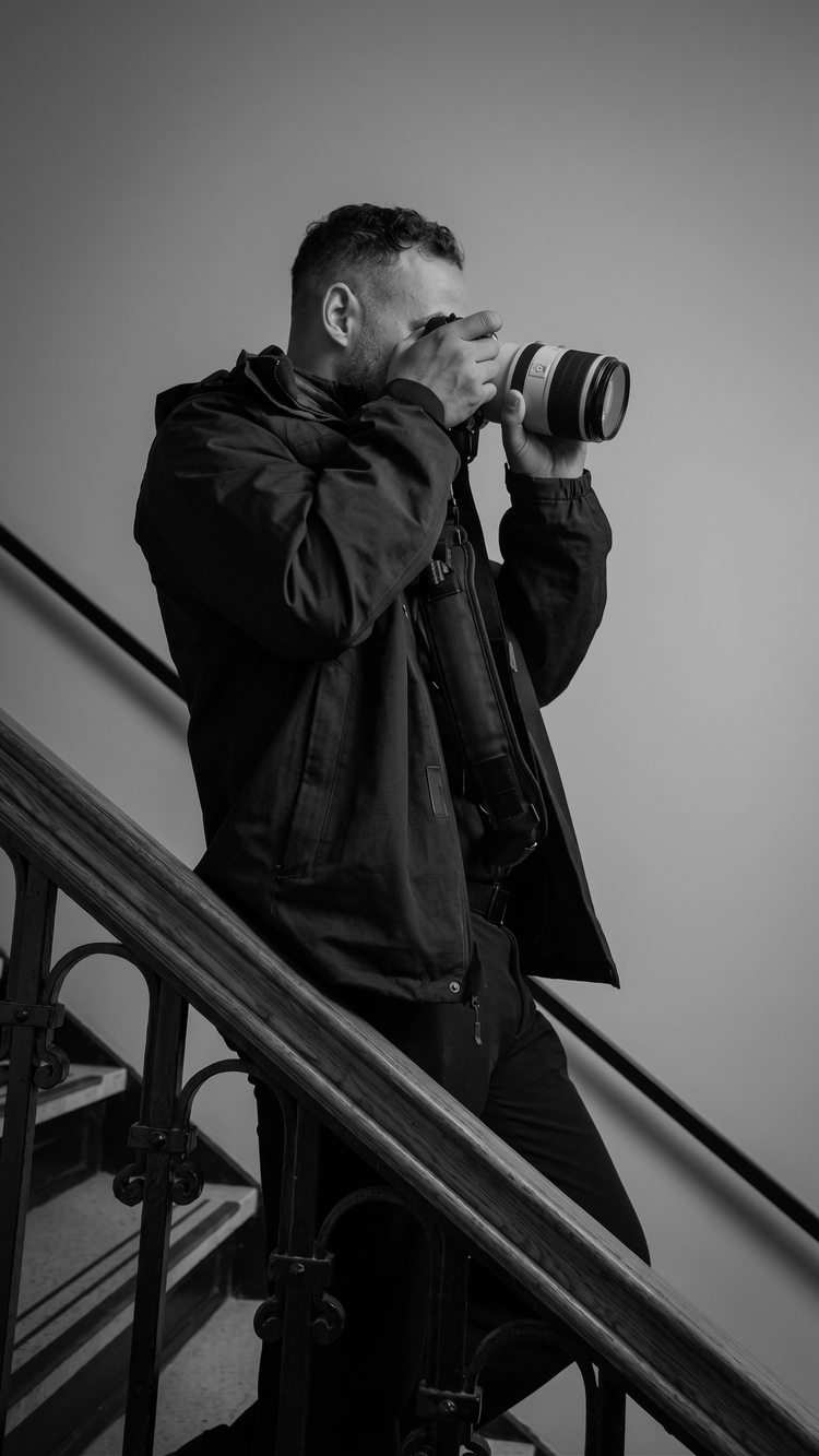 Fidel Cortina with his camera