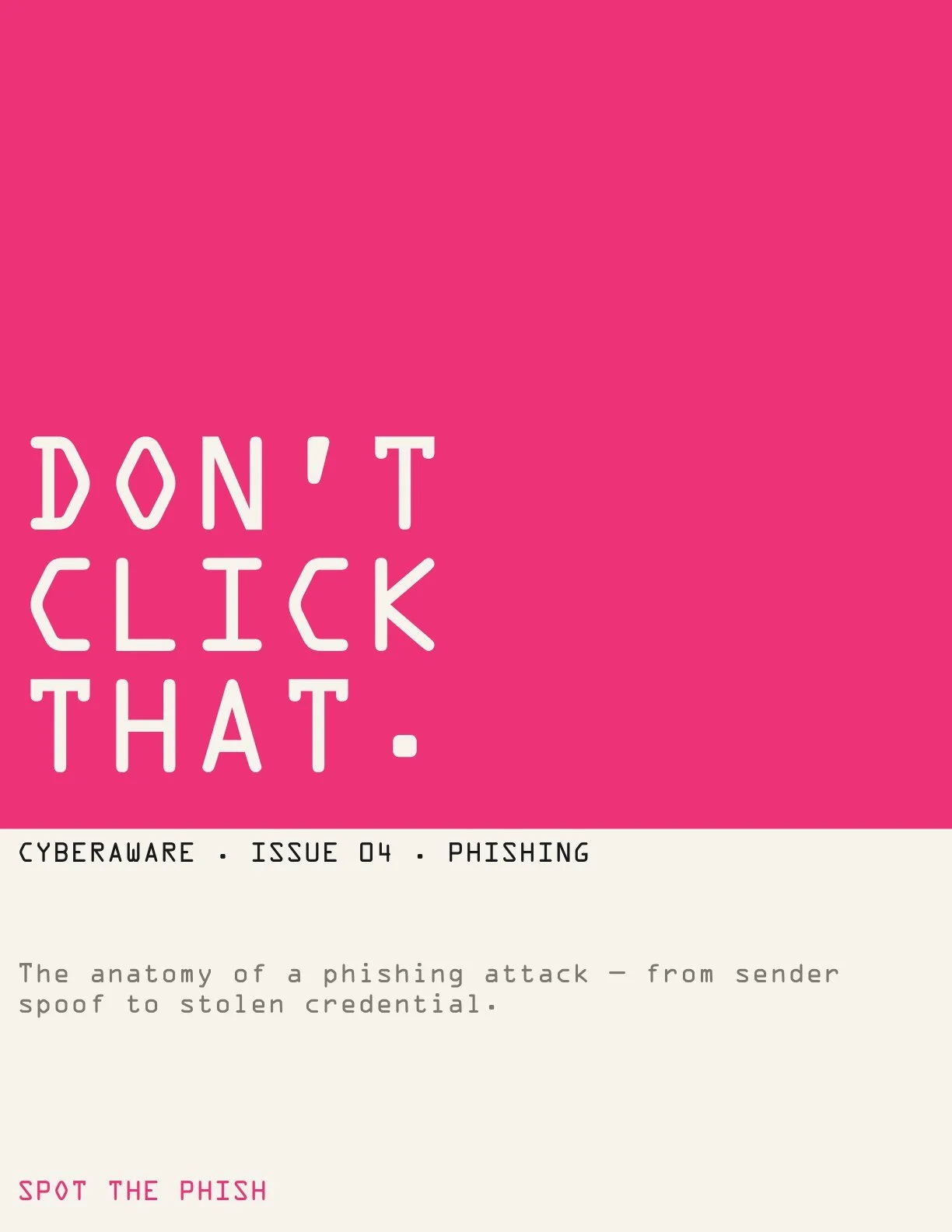 Cover: Don't Click That.