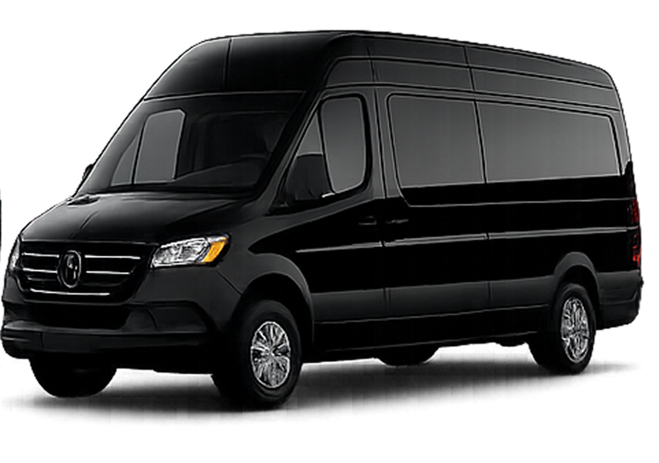 Mercedes-Benz Sprinter van negra