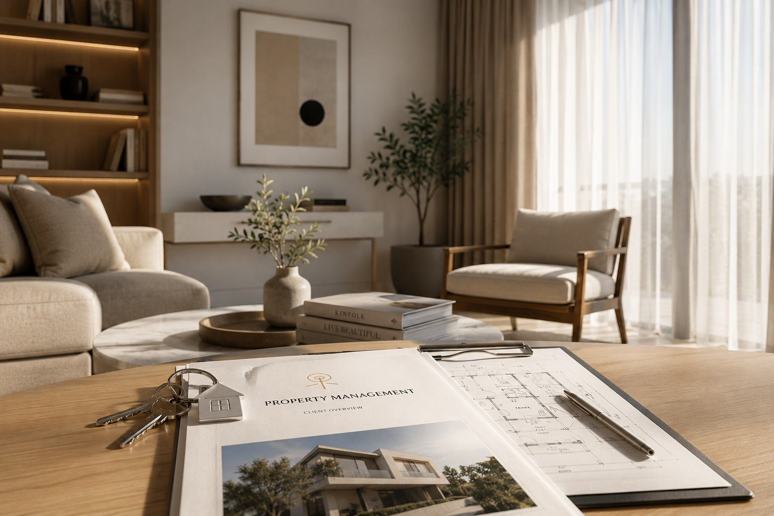 Professional property management after acquisition