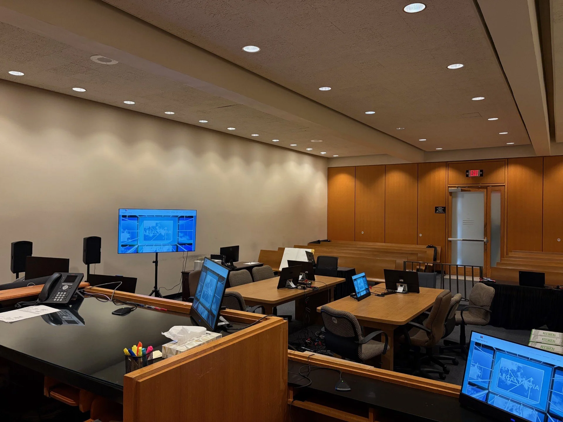 Texas Business Court trial Family Court AV setup Houston TX