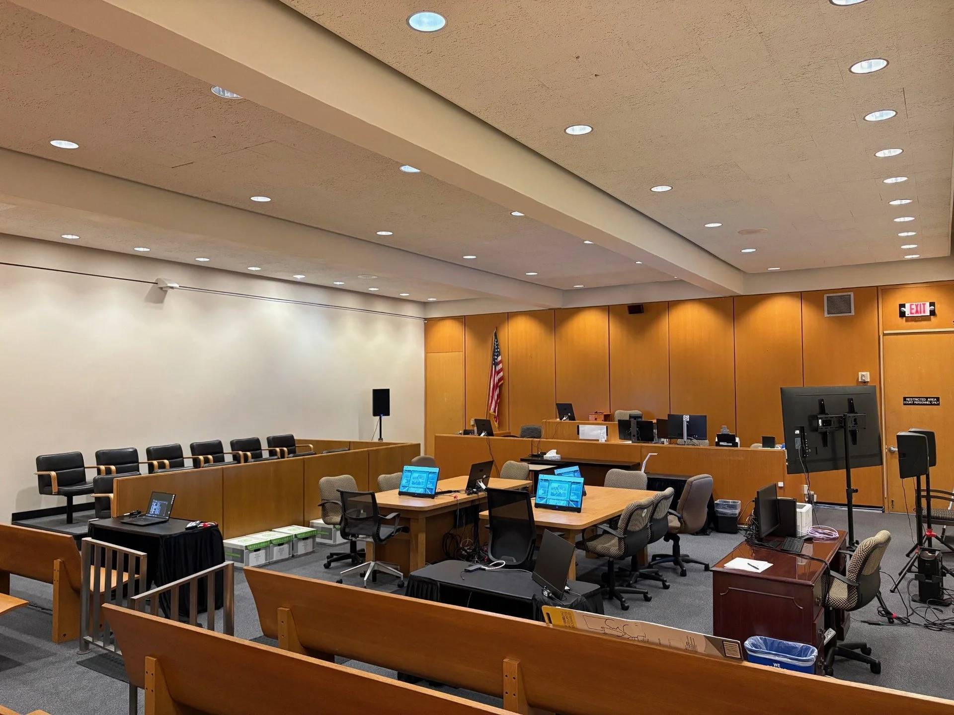 Texas Business Court trial Family Court AV setup Houston TX