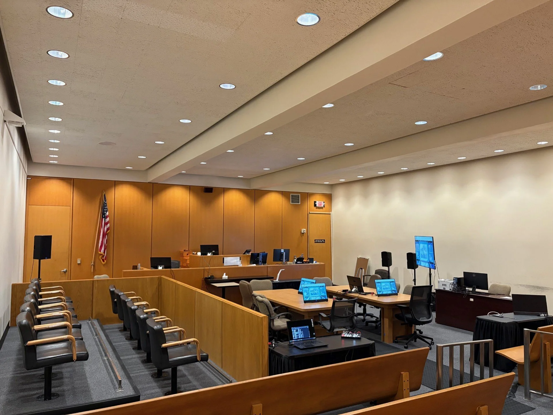 Texas Business Court trial Family Court AV setup Houston TX