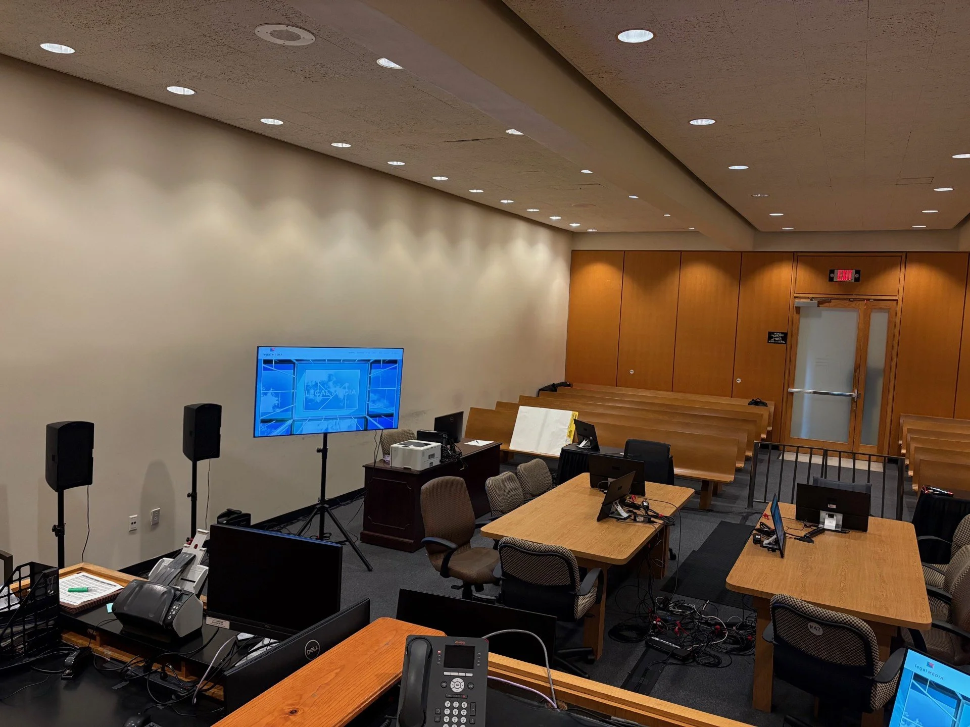 Texas Business Court trial Family Court AV setup Houston TX
