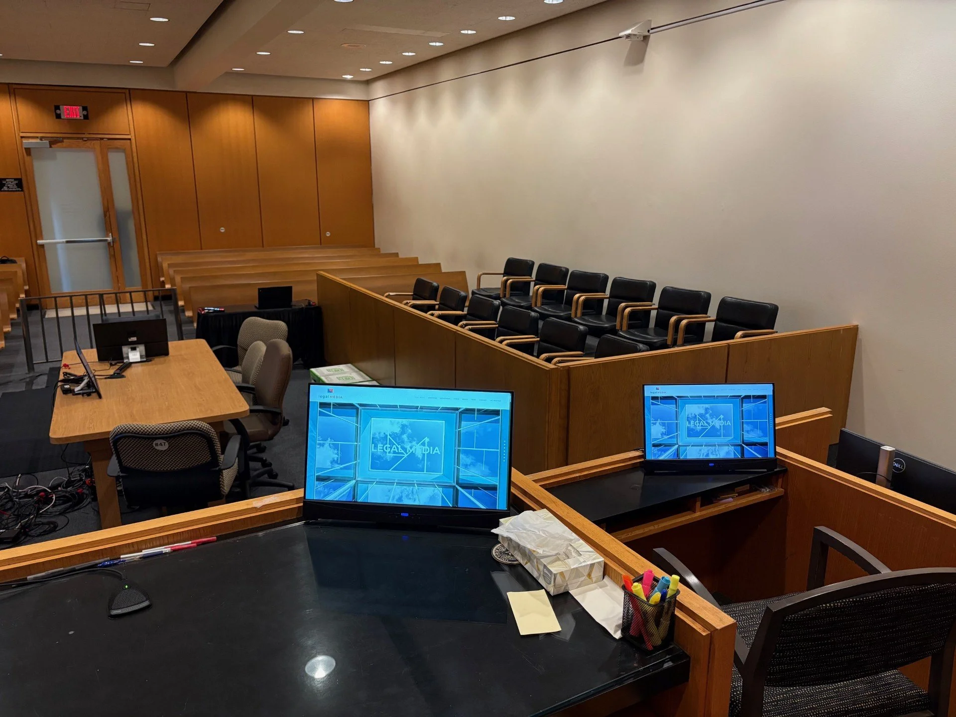 Texas Business Court trial Family Court AV setup Houston TX