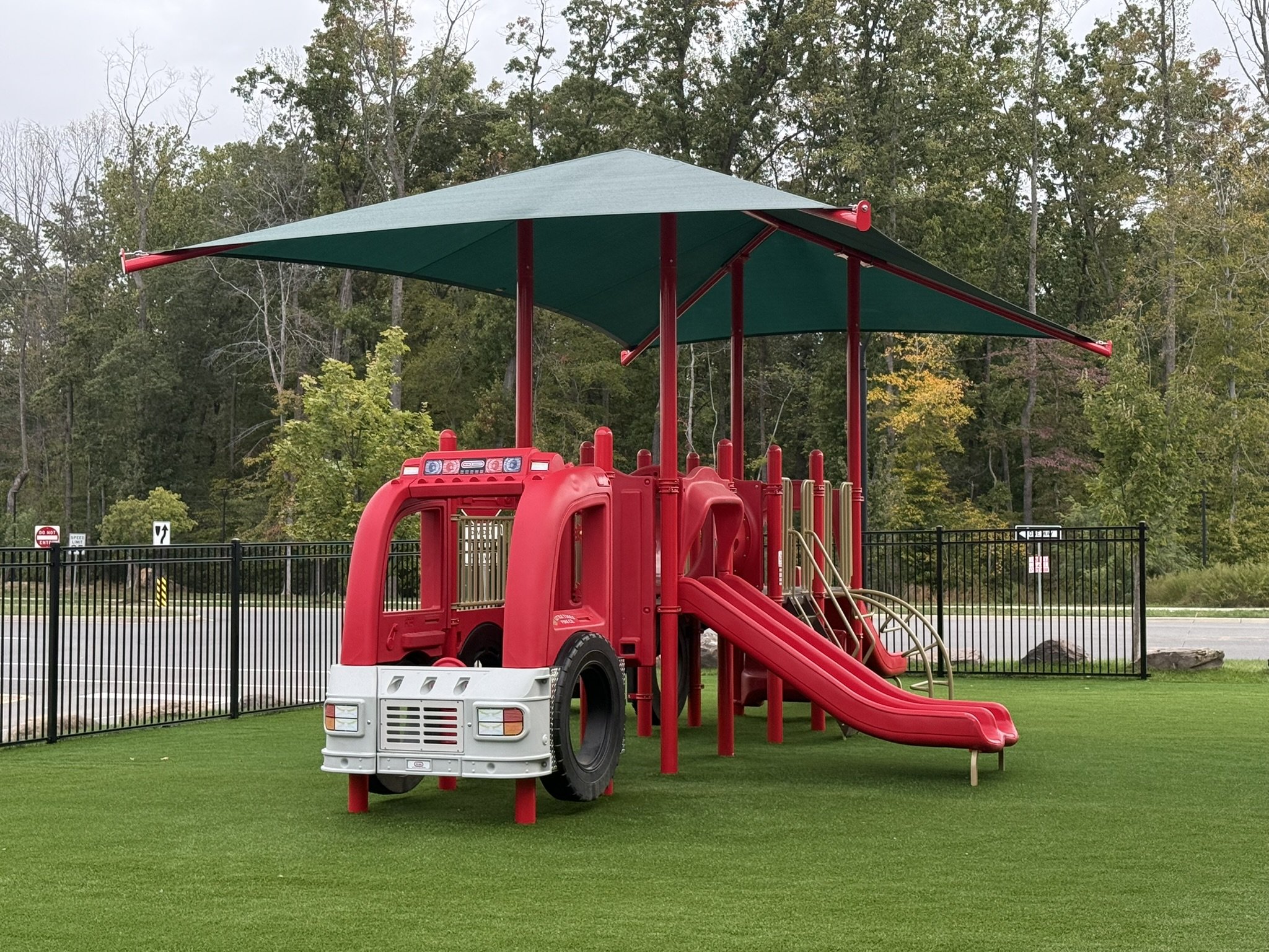 Day care playground equipment installation