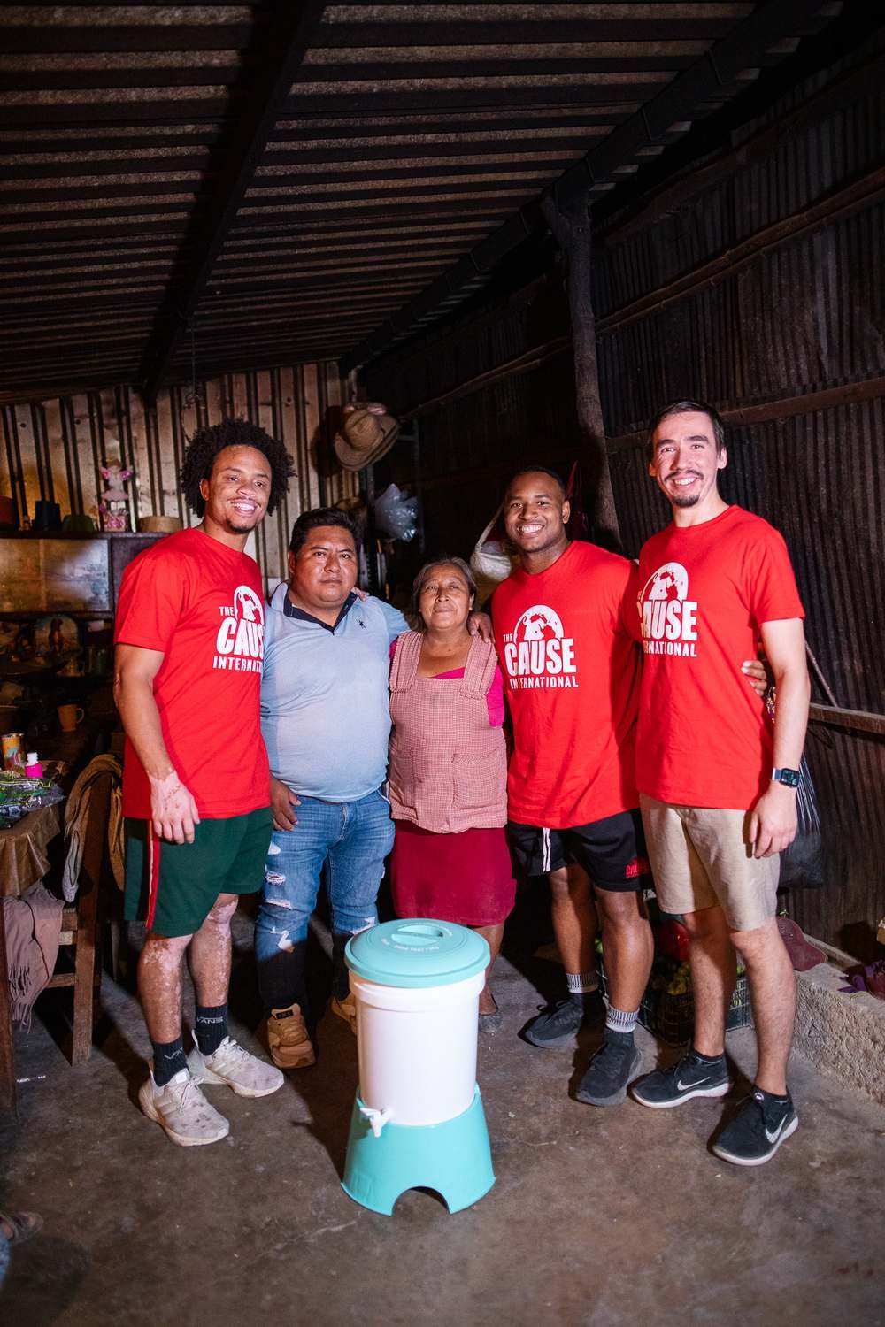 Delivering a water filter to a family in Oaxaca, Mexico