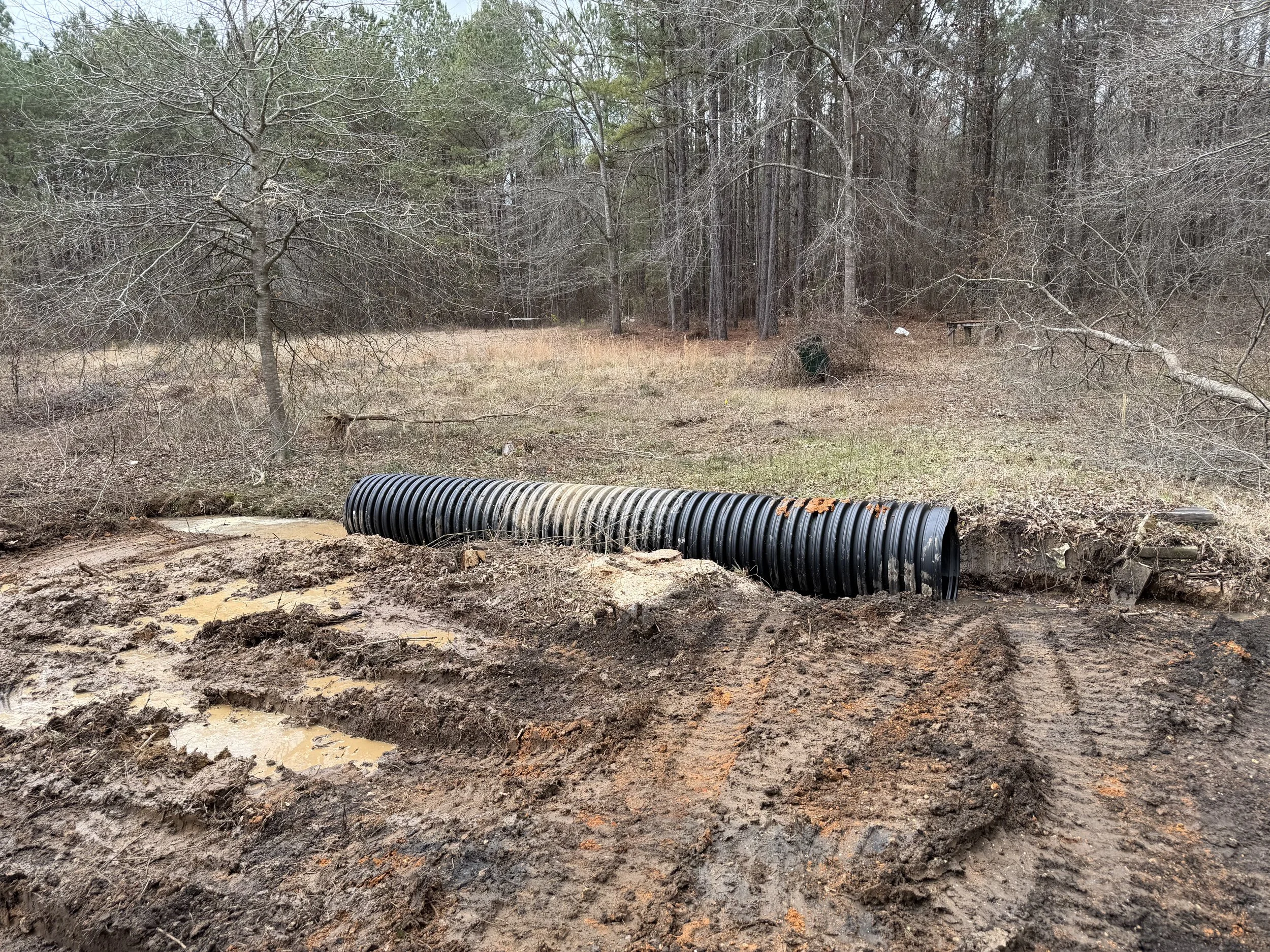 Culvert and drainage install