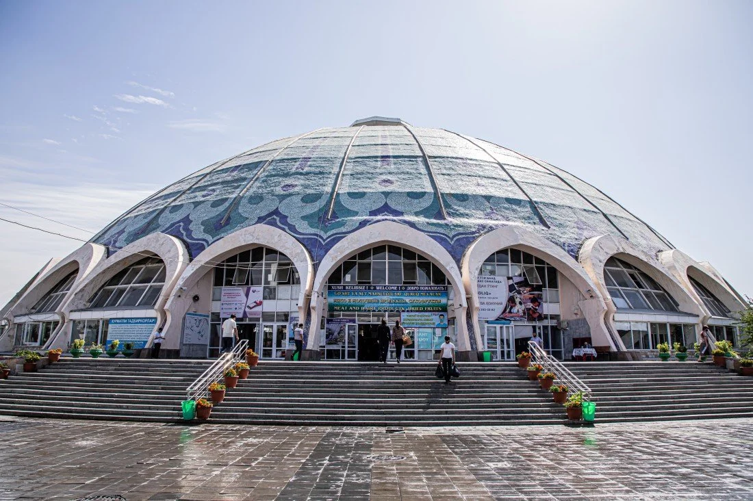 Chorsu Bazaar dome in Tashkent