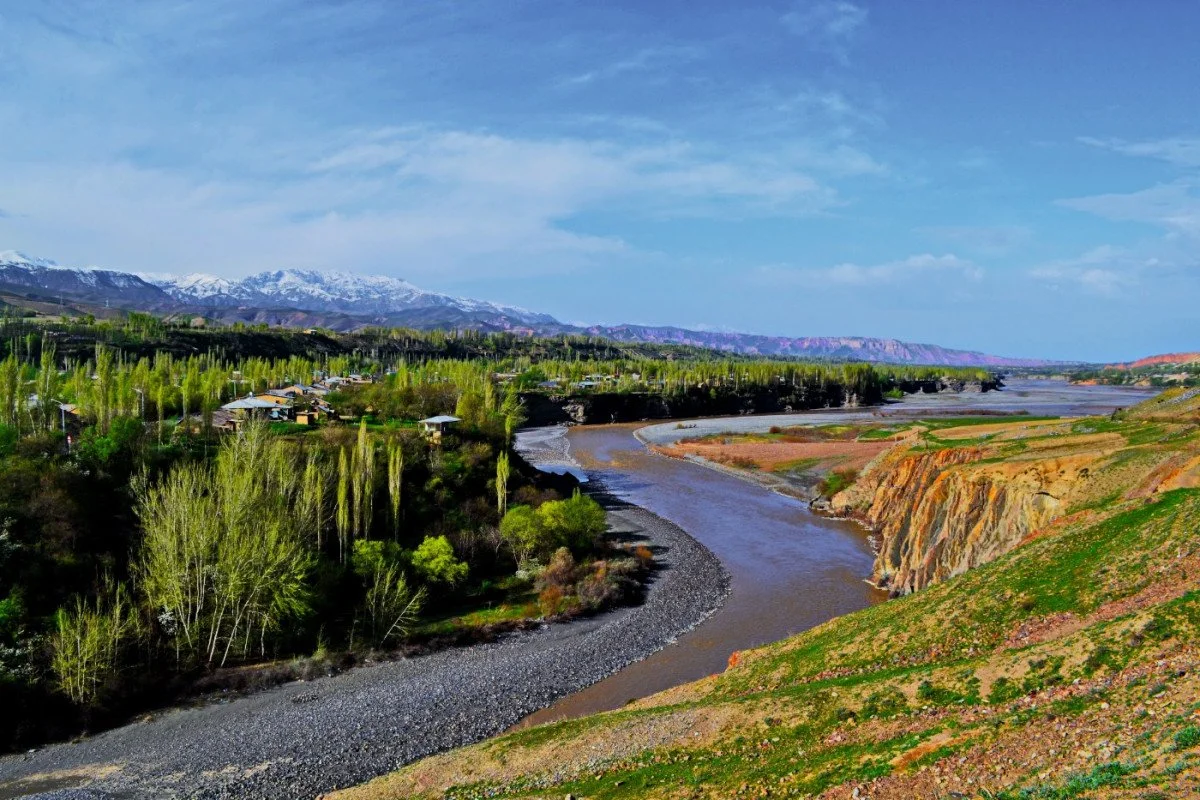 Panjikent historic landscapes in Tajikistan