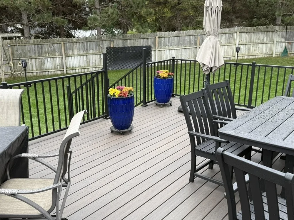 View across a composite deck