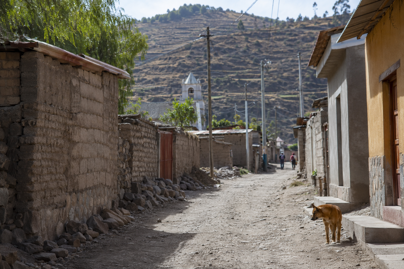 Village Road Andes, Colca Canyon, Peru