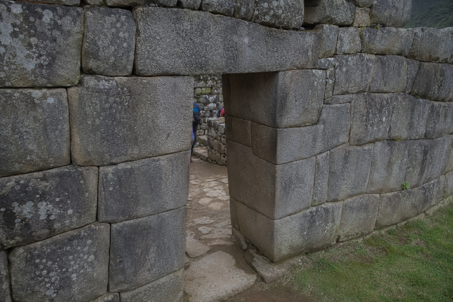 Ancient Doorways Stone Walls, Machu Picchu, Peru